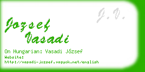 jozsef vasadi business card