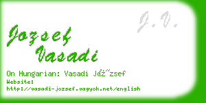 jozsef vasadi business card